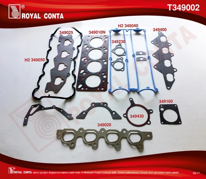 Motor Takım Conta Escort Clx 1.6 16v 95>01