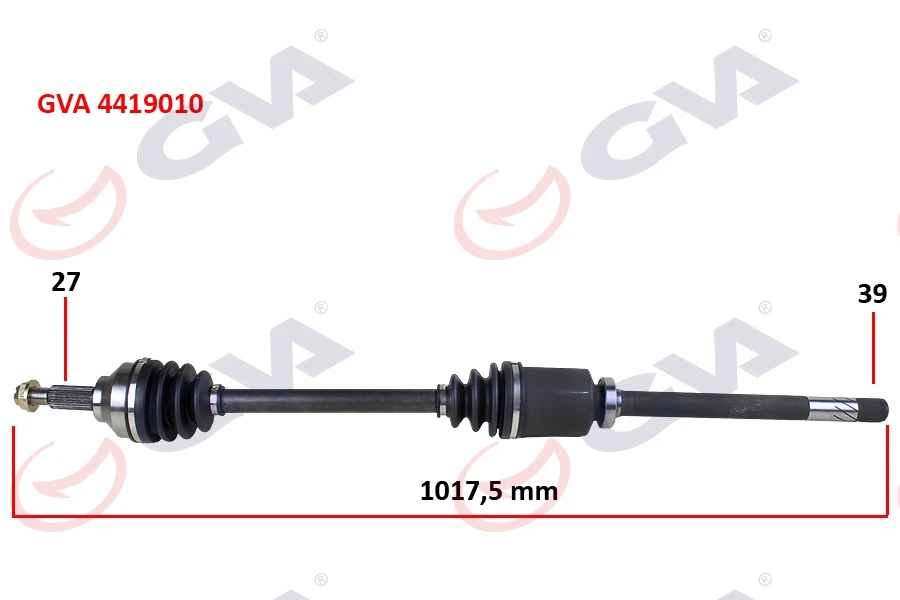 Komple Aks Sağ Trafic II-Opel Vivaro 1.9 Dci 01 > 1017mm