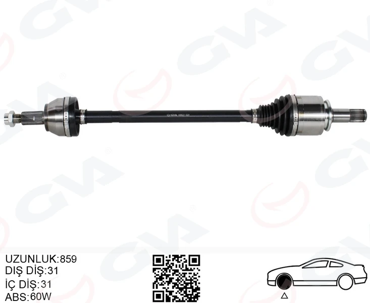 Komple Aks Arka Sağ Defender L663 Discovery 5 L462 R.r 4 Vogue L405 R.r Sport 2 L494 859mm