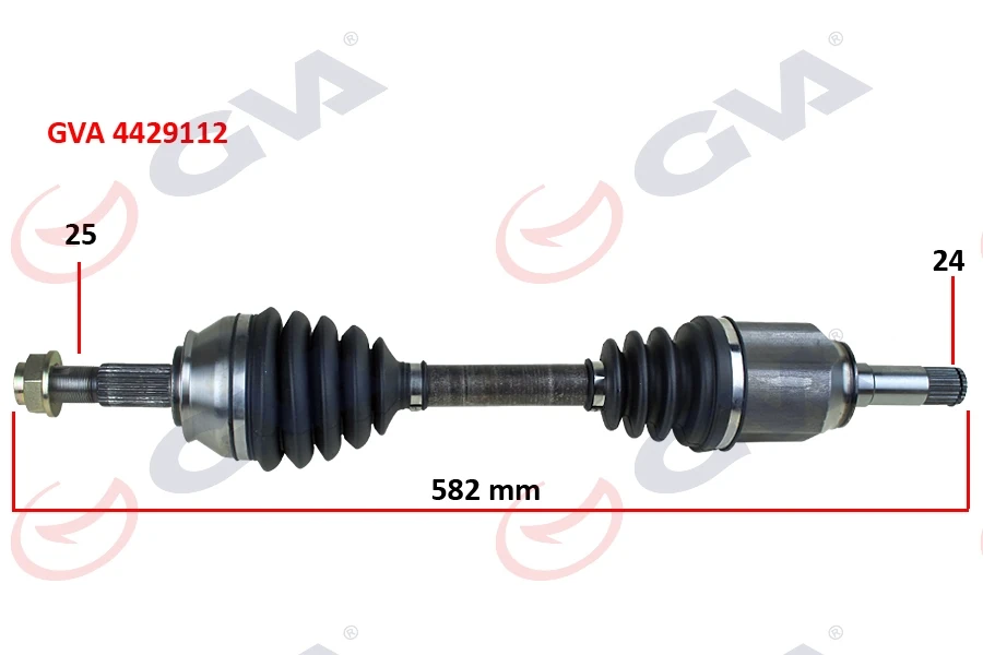 Komple Aks Sol Fiorino 1.3 Mtj 07-13 582mm Aks Lale Li̇
