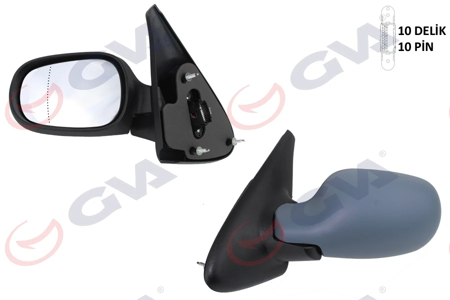 Dış Di̇ki̇z Aynası Sol Megane 99> Elektri̇kli̇ Isitmali Astarli Asferi̇k 5 Fi̇ş Vm-129ehpal