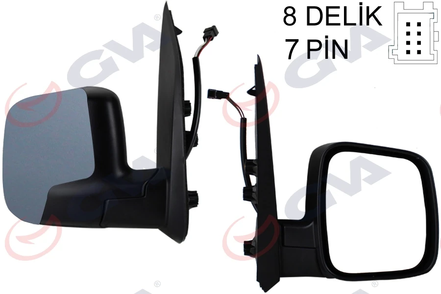 Dış Di̇ki̇z Aynası Sağ Fiorino-Bipper-Nemo 07> Elektri̇kli̇ Isitmali Sensörlü Astarli Konveks 7 Fi̇ş Vm-6115ehpsr
