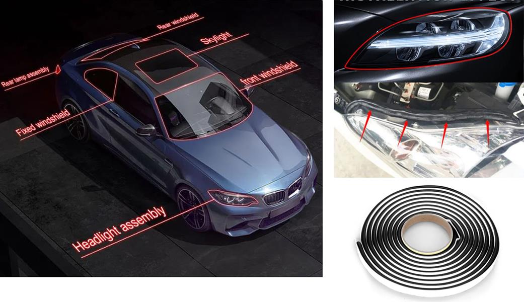 Sizdirmazlik Contasi Far-Stop-Cam-Kapı Vs. Kauçuk Üni̇versal Tüm Araçlar 5 Metre