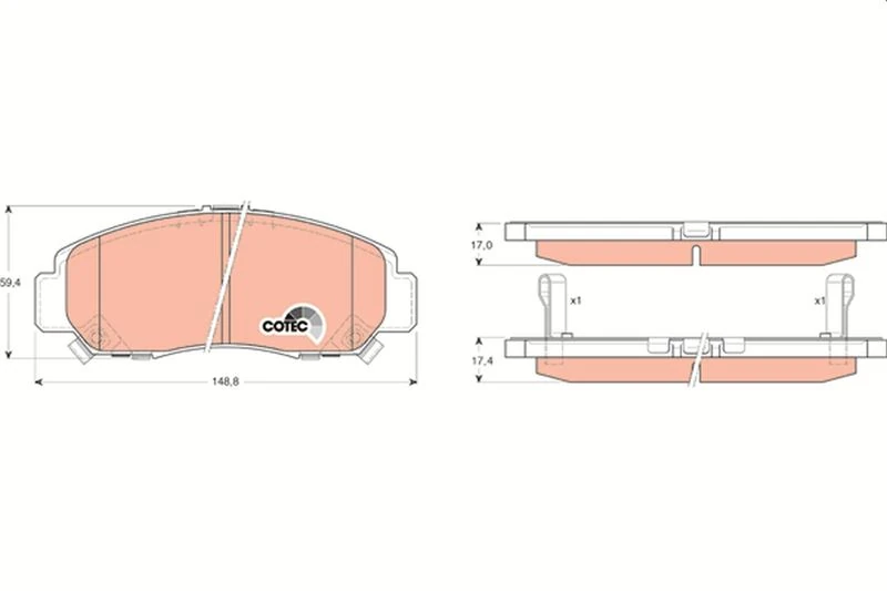Ön Fren Balata Honda Civic 1.6l R16a2 Vtec Sedan Fd6 06-11 / 1.8l R18a2 Fd7 06 -