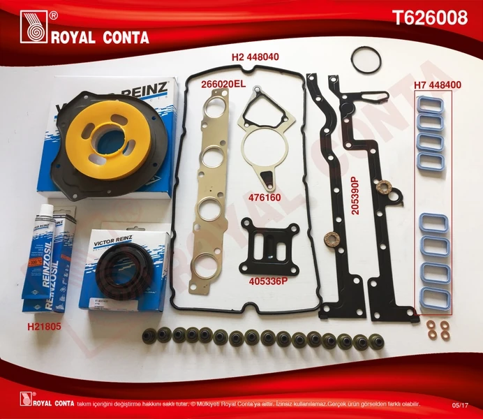 Motor Takım Conta Reinz Keçe Subap Las Skc Si̇z Boxer-Jumper 2.2 Hdi̇ 100/120 P22dte Euro4