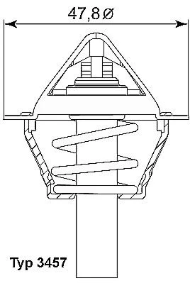 Termostat 90 C Mercedes M271 Kompressor W203 S203 Cl203 W204 S204 C209 A209 W211 S211 W212 R171