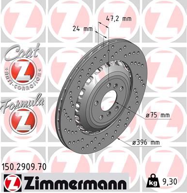 Fren Di̇ski̇ Arka Sol BMW M5 F10 M6 F12 F13 F06 Havali Delikli Cift Parcali
