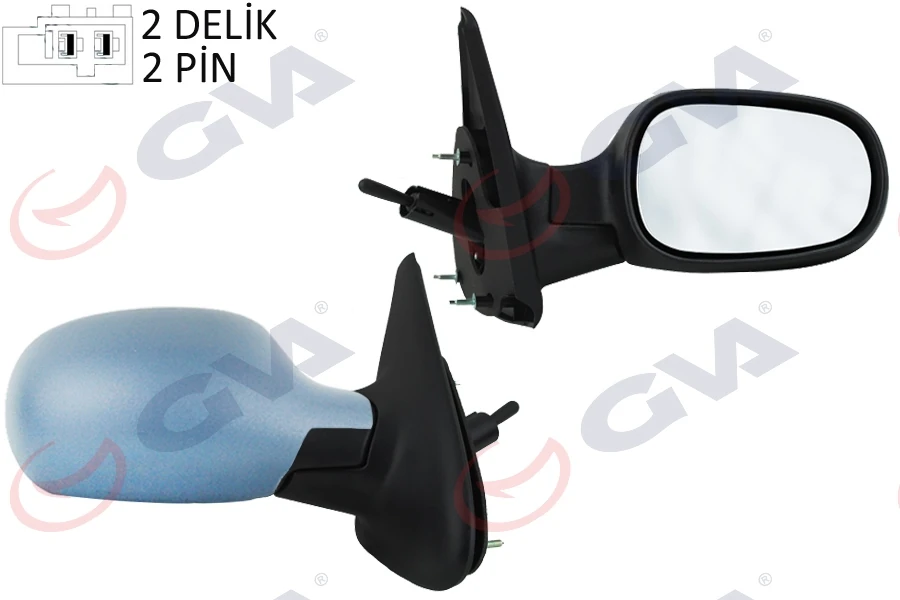 Dış Di̇ki̇z Aynası Sağ Megane 99> Mekani̇k Sensörlü Astarli Konveks 2 Fi̇ş Vm-129psr