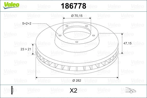 Ön Fren Di̇ski̇ Hava Kanalli Honda Cr-V 2.0l B20 96-01 / Hr-V 1.6l D16w1 99-07 / Prelude 2.0l F20a4 92-96 2.2l H22a4 97-01 282 Çap X 5 Bijon-Takım Disk Fiyatıdır