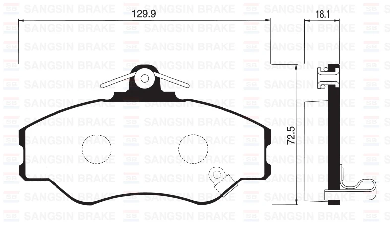 Ön Fren Balata Hyundai H100 2.5l D4ba 4d55 4d56 Panelvan 94-05