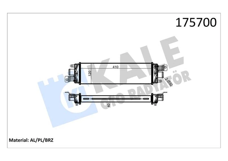 Turbo Radyatörü Intercooler Albea 03>1.3jtd 457x116x40 Al Al Si̇stem