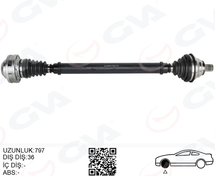 Komple Aks Ön Sağ Golf5-Golf6-Passat-Jetta 2.0 Tdi̇ 04-13 Bkp-Bkd-Cffb 2.0 Tdi̇