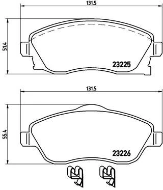 Ön Balata Combo C-Corsa C 1.3-1.7 Cdti 01 Meriva 03 Tigra 04