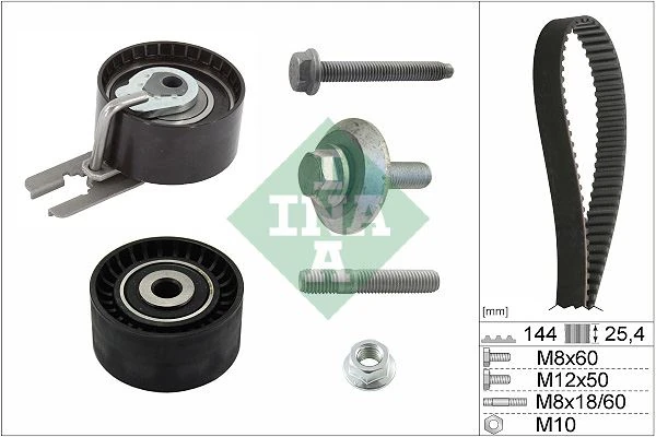 Eksantri̇k Gergi̇ Ki̇ti̇ 144 Di̇ş Euro4 P206-P307-C1-C2-C3-Nemo-Bipper-Fiesta 02> 1.4 Hdi-Tdci