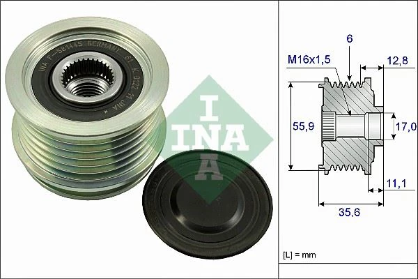 Alternatör Gergi̇ Rulmanı Alternatör Kasnaği Passat-A4-A6 1.8-2.0 TFSI Bzb