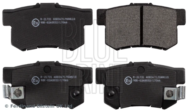 Arka Fren Balata Honda Civic 1.6l D16 Vtec Vti 01-05 / 1.4l 1.6l 96-01 / 1.6l R16a2 Vtec Sedan 06-/ Accord 2.0l F20 90-98 / Legend 3.2l 91-96 / Suzuki Sx4 1.6l M16a Rw416 05 -