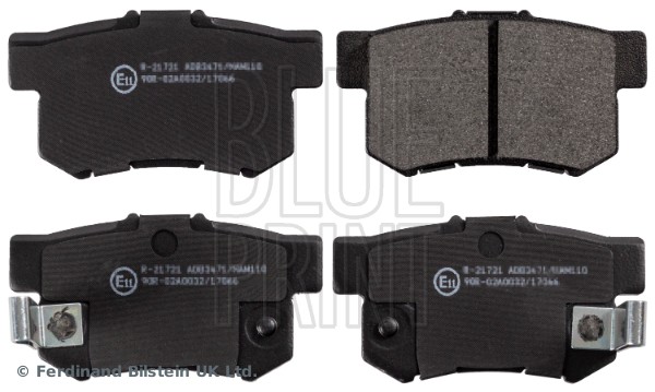 Arka Fren Balata Honda Civic 1.6l D16 Vtec Vti 01-05 / 1.4l 1.6l 96-01 / 1.6l R16a2 Vtec Sedan 06-/ Accord 2.0l F20 90-98 / Legend 3.2l 91-96 / Suzuki Sx4 1.6l M16a Rw416 05 -
