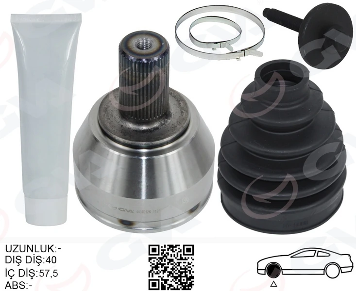 Ön Aks Kafasi Dış Sağ-Sol Mondeo IV 07>14 S Max Galaxy 06>15 1.6tdci-2.0tdci Volvo V60 I T5 13>18 V70 III D3-D4 10>15 Xc60 I D3-D4 09>14