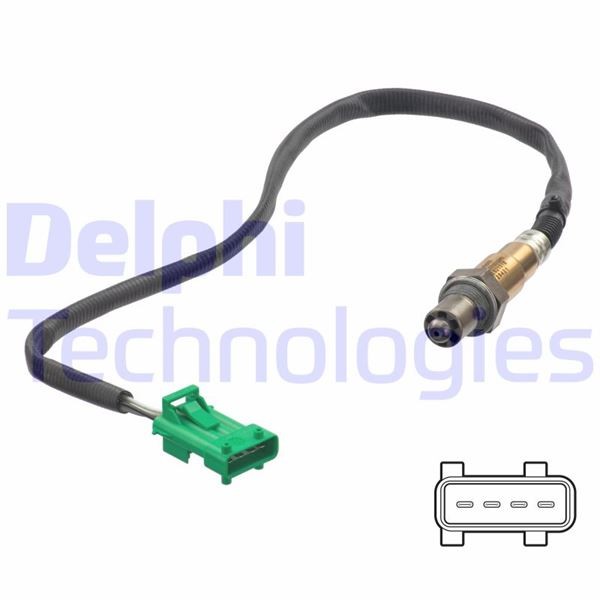 Oksi̇jen Sensörü Ön P207-P208-P308-P508-P3008-P5008-Rcz-C4-C5-Ds3-Ds4-Ds5 1.6 Thp Ep6 4 Kutup