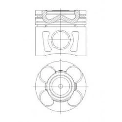 Motor Pi̇ston Segman 0.40 69.60 Mm Doblo-Fi̇ori̇no-Linea-Grande Punto-Astra 1.3d Mjet 1.3 Cdti Eu Ro 5