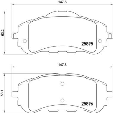 Ön Fren Balatasi 283mm Astra L 21> Combo E 18> Berlingo 18> Partner 18> 308 II-III 13> Rifter 18>