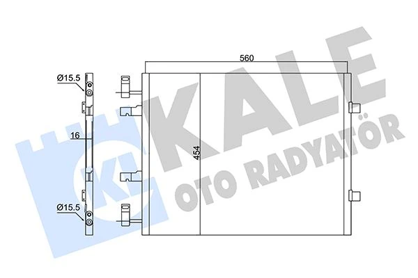 Kli̇ma Radyatörü Kondenser Trafic II 01> Opel Vi̇varo 1.9 Dti̇ 2.0 Cdti̇