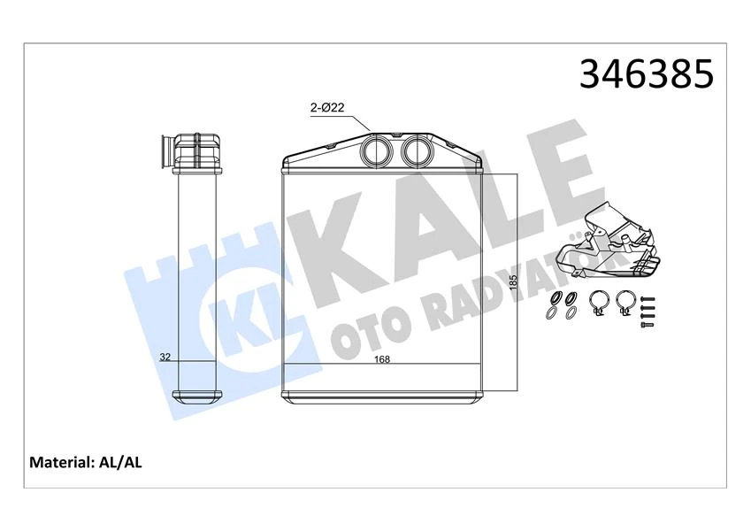 Kalori̇fer Radyatörü Vectra C 02>signum 03> Z18xer 185x169