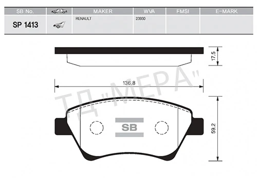 Ön Fren Balatasi Renault Megane II 02> Kangoo 01> Sc Nic II 03> Grand Sc Nic II 03> 1.5dci 1.6 1.9dci 2.0