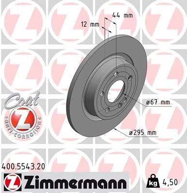 Fren Diski Arka Mercedes W177 V177 W247 C118 X118 H247 295mm