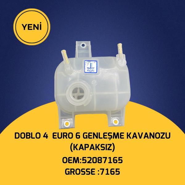 Radyatör Ek Su Deposu Genleşme Kavanozu Kapaksiz Doblo IV 1.3 Euro 6