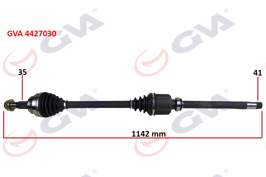 Komple Aks Sağ Boxer-Jumper-Ducato 2.2 Mjtd-2.3 Mjtd 06> 1142mm