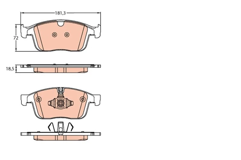 Ön Balata Volvo Xc60 D3 2015-17 D4 15-17 T5 2015-2017 T6 2013 > 156
