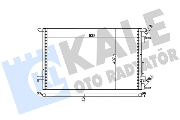 Kli̇ma Radyatörü Kondansatör Opel Vectra C 02> Al/al 688x668x16