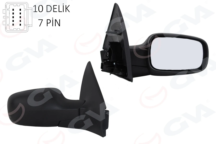 Dış Di̇ki̇z Aynası Sağ Megane 02> Elektri̇kli̇ Isitmali Sensörlü Konveks 7 Fi̇ş Vm-138ehsr 5 Fi̇ş Vm-138ehsr