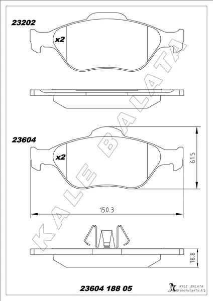 Ön Balata Fiesta 1.4tdci̇ Absli̇ 00 > Fusion 02 > Mazda 121 96 > Mazda 2 03> Gdb1419