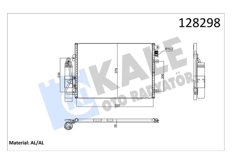 Kli̇ma Konderseri̇ Radyatörü Renault Cli̇o II 98 05 Clio Symbol I 01 Kangoo 97 Symbol II 08 14 1.2 D7f 1.4 K4j 1.5dci 1.9dti F9q Kurutucu İle