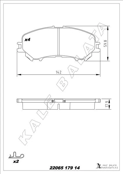 Ön Balata Renault Kadjar 15> Koleos II 15> Nissan Qashqai J11 13> X Trail III 14>