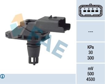 Basinç Map Sensörü P207-P208-P301-P308-P407-P508-P2008-P3008-P5008-Rzc-Expert-Partner-Berlingo-C3-C4-C5-Ds3-Ds4-Ds5 1.6 Hdi-2.0 Hdi Dv6c-Dv6dted-Dv10cted Focus III-Mondeo I 1.6-2.0 Tdci