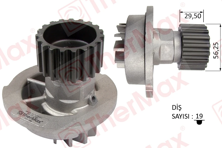 Devi̇rdai̇m Su Pompasi Chevrolet Aveo Kalos 1.4l F14d T200 T250 T255 06-> / Lacetti 1.4l 1.6l Klan 05-> / Daewoo Nubira 1.6l A16dm 16v Klaj 97-02