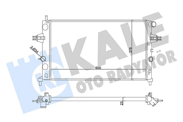 Su Radyatörü Opel Astra G-Zafira A 1.4 1.6 1.8 2.2 16v 1.6 99 > Mt Mekani̇k 600x378x23 1300214-90570728-93277988-9119486-93177121-90570730-1300189-93277996-9202505-9202506-13150403