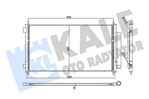 Kli̇ma Radyatörü Kondenser Honda Cr-V 2.0l R20a2 Re5 Kasa 07-12