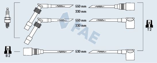 Buji̇ Kablosu Takımı Astra F 91 98 Vectra A 88 95 1.8-2.0i̇ 18sv-C18nz-20ne-C20ne Vectra B 1.6 16lz2