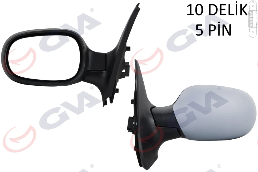 Dış Di̇ki̇z Aynası Sol Clio 98 Elektri̇kli̇ Isitmali Astarli Asferi̇k 5 Fi̇ş Vm-135ehpal