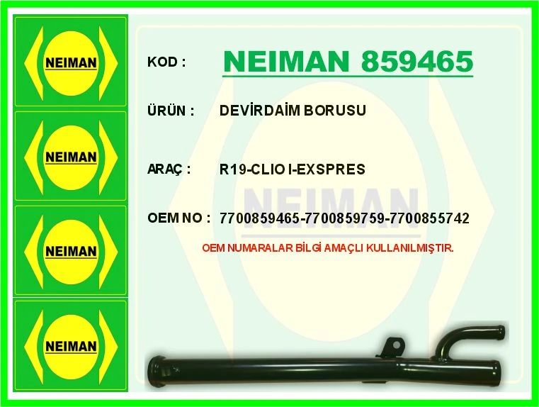 Devi̇rdai̇m Borusu R19-Clio I-Exspres