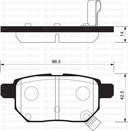 Arka Fren Balata Toyota Auris. Corolla 1.6l 1zr-Fe Zre151 07-11 / 1.33l 1nr-Fe Nre150 6 Vites 10->