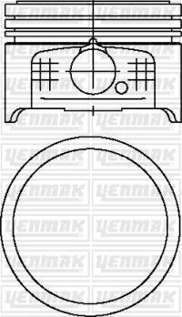 Motor Pi̇ston Segman Std 75mm P106-P206-P306-Partner-Berlingo 1.4 8v Tu3jp-Euro4 Boy:50mm Tepe