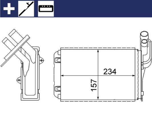 MAHLE Kalorifer Radyatörü RENAULT