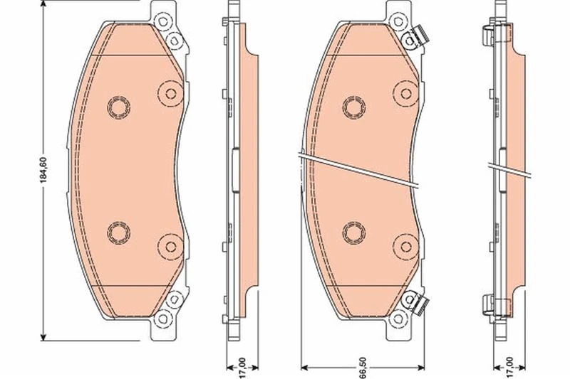 Ön Balata Insignia 2.0t-2.8 V6 T-2.0 Cdti 08 13 Saab 9.5 10 18 Jant