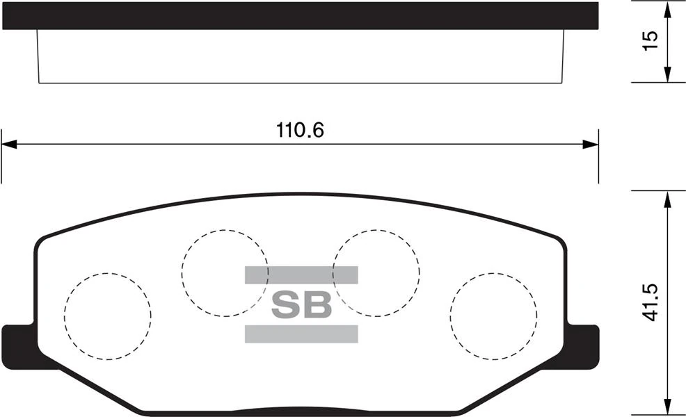 Ön Fren Balata Suzuki Jimny 1.3l M13a Sn413 04-19 / Samurai 1.3l G13a G13b Sj413 89 -
