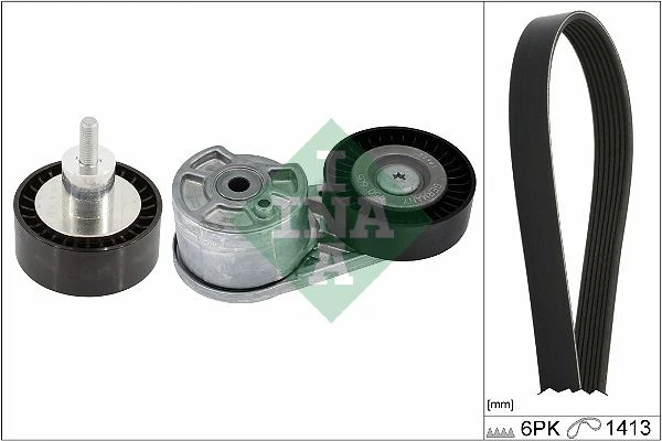 Alternatör Kadış Gergi̇ Kiti Kayis Gergi Avere Bilya Transit V-362/v-363 17> 2.0 Ecooblue 6pk 1413